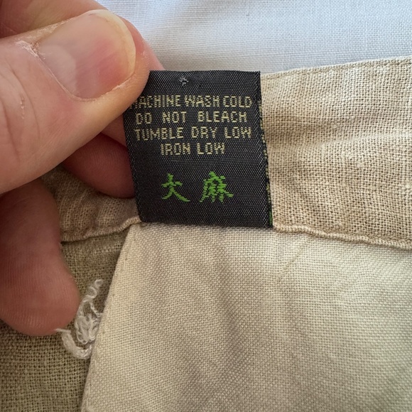 Of The Earth Hemp Men's 100% HEMP Casual Dress Pant Greenish-Beige‎ 36 Pleated - Picture 10 of 16